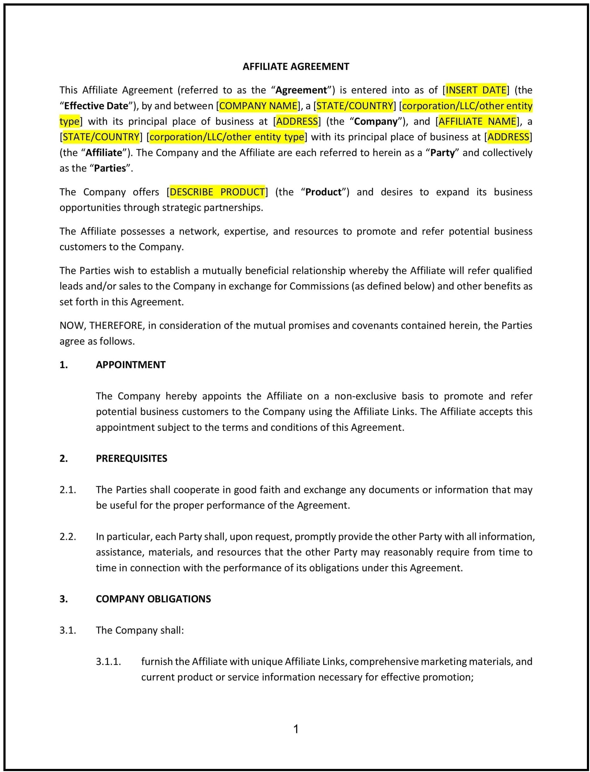 Affiliate-Agreement--Maryland--1-1