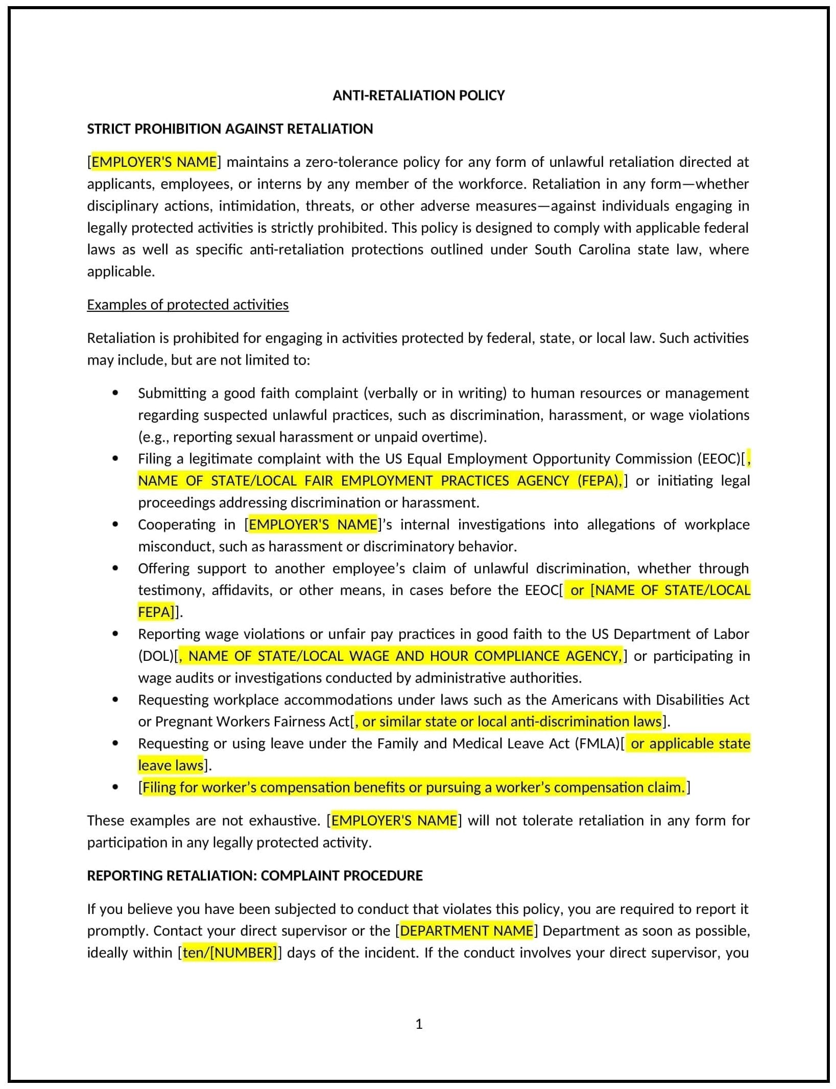 Anti-Retaliation-Policy--South-Carolina--1-1-1