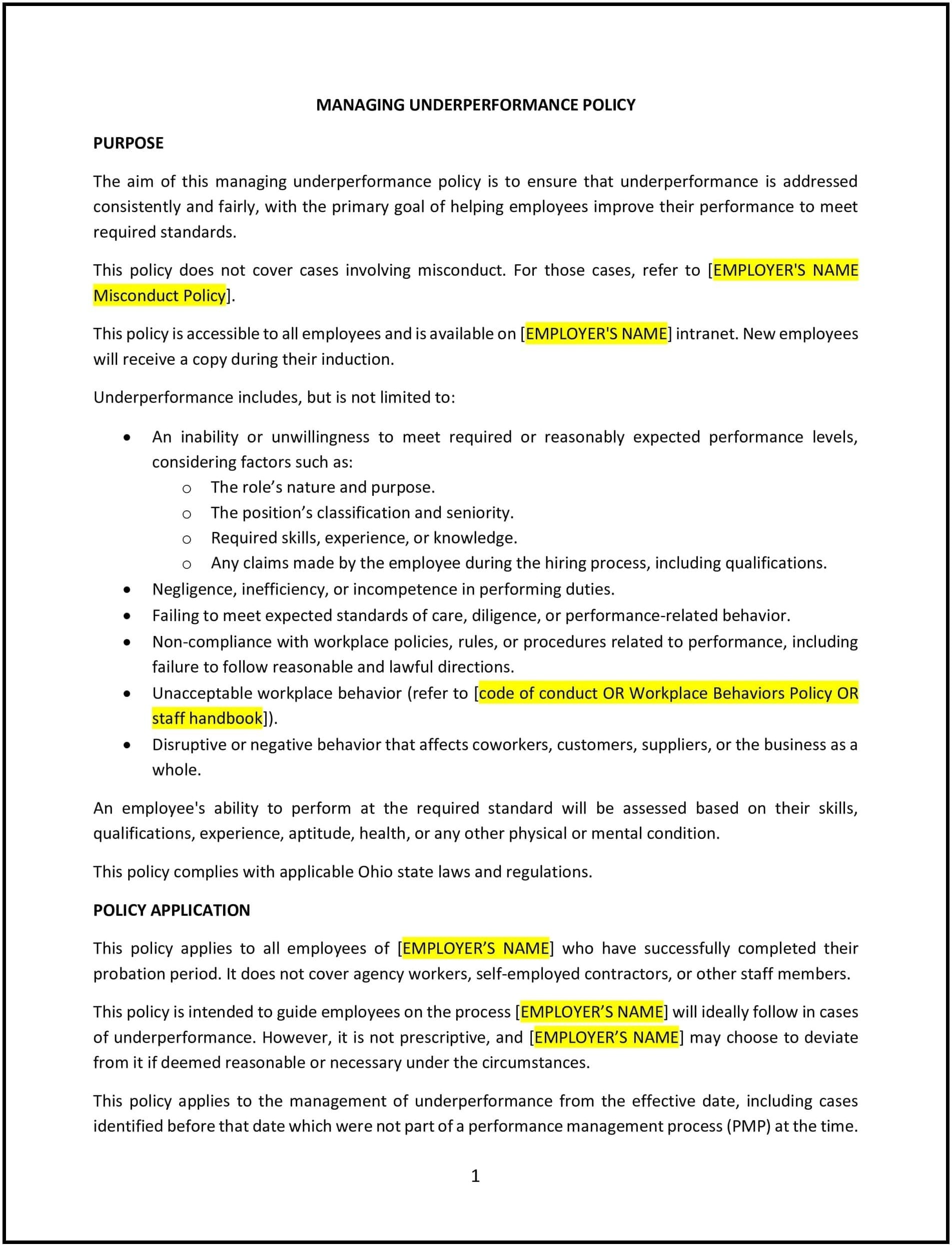 Managing-Underperformance-Policy--Ohio--1-1