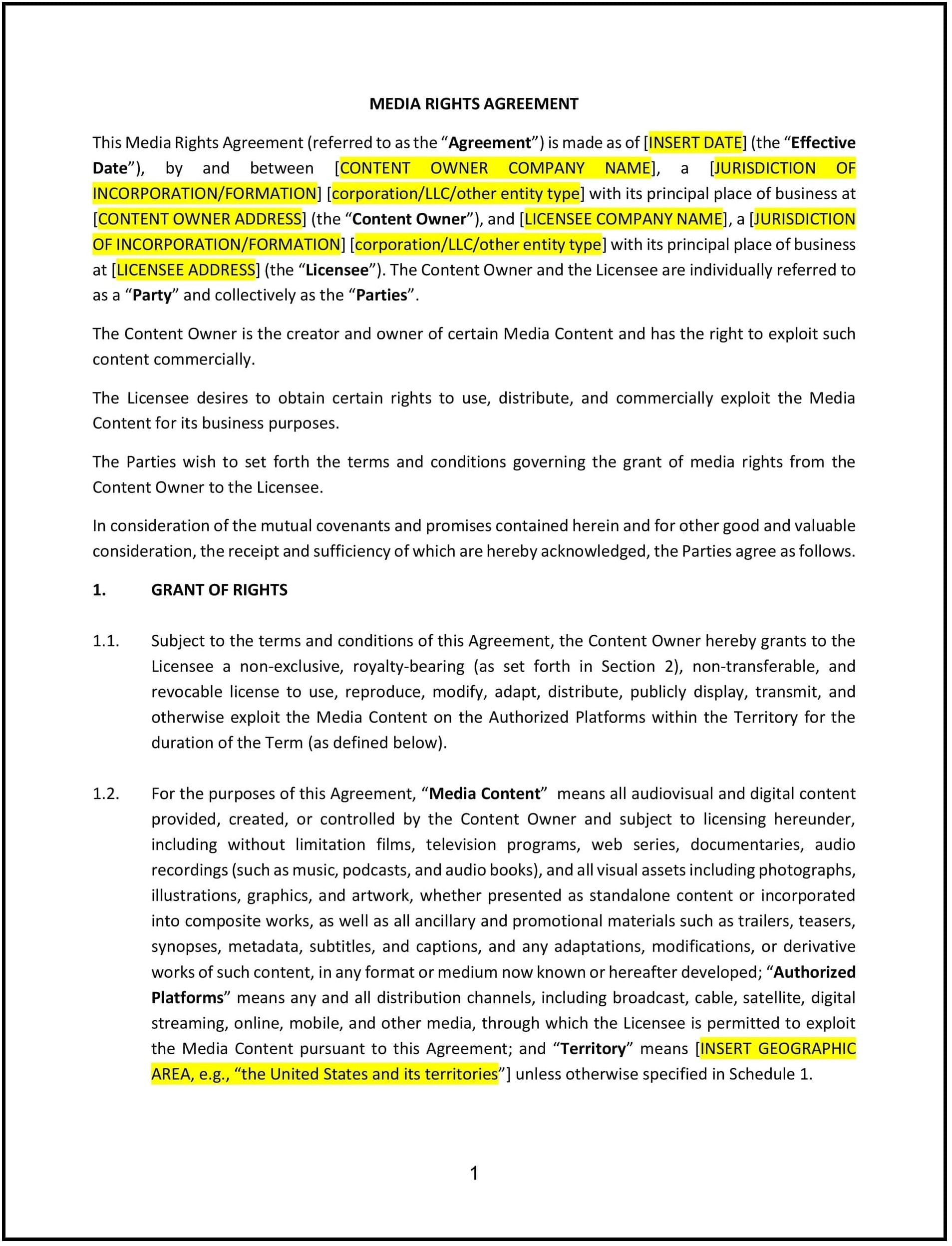 Media-Rights-Agreement--Missouri--1-1