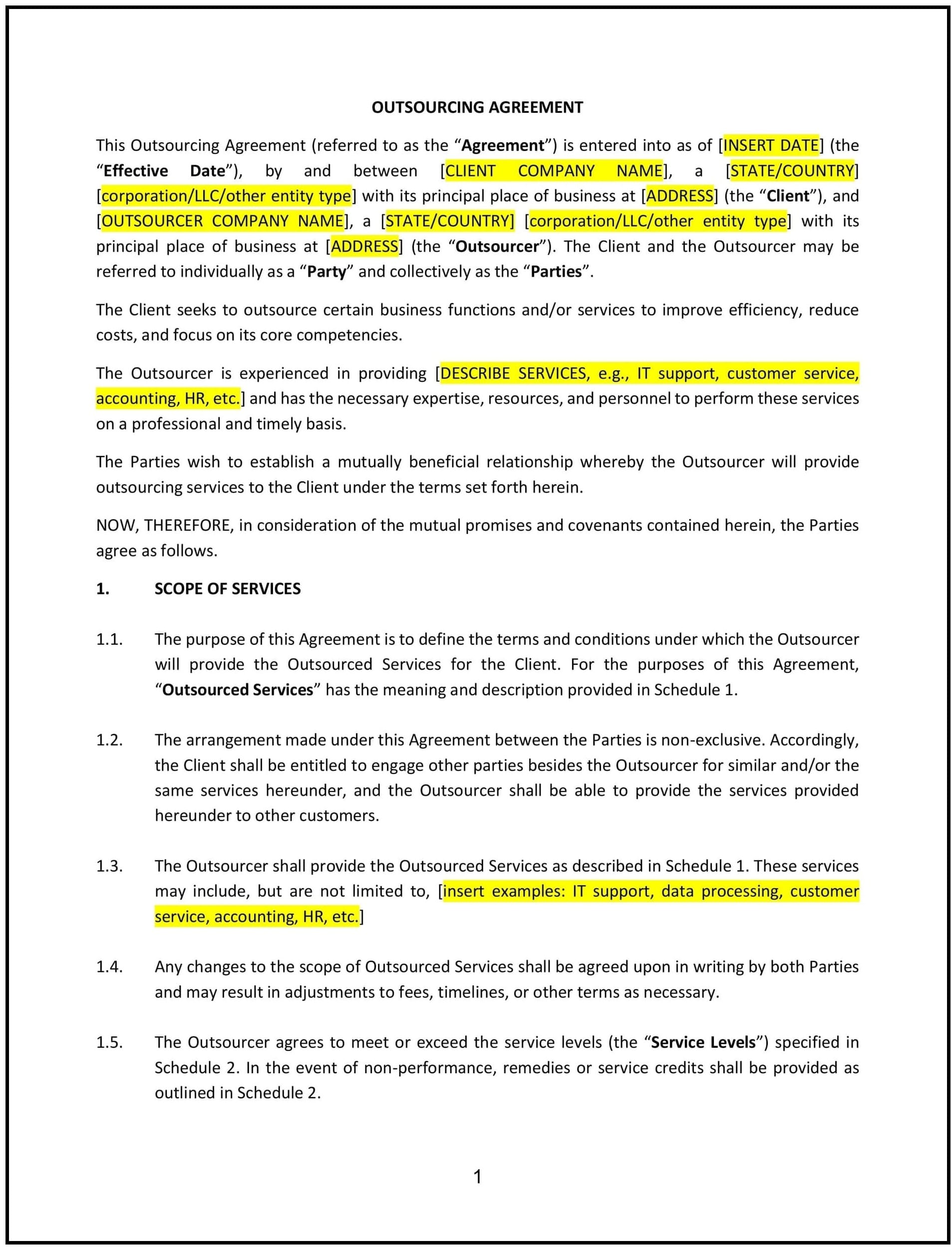 Outsourcing-Agreement--Kentucky--2-1-1