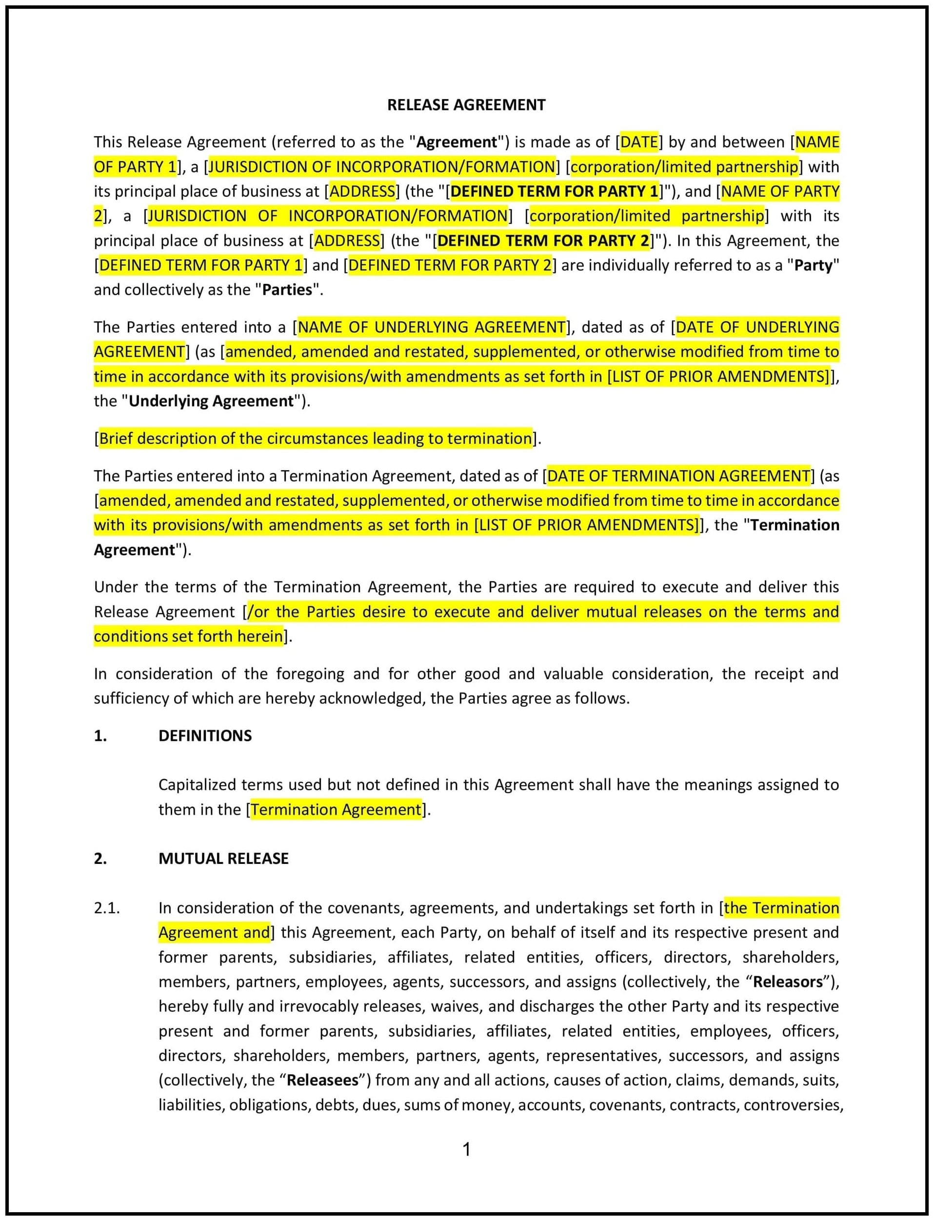 Release-Agreement--Mutual---Arizona--1-1