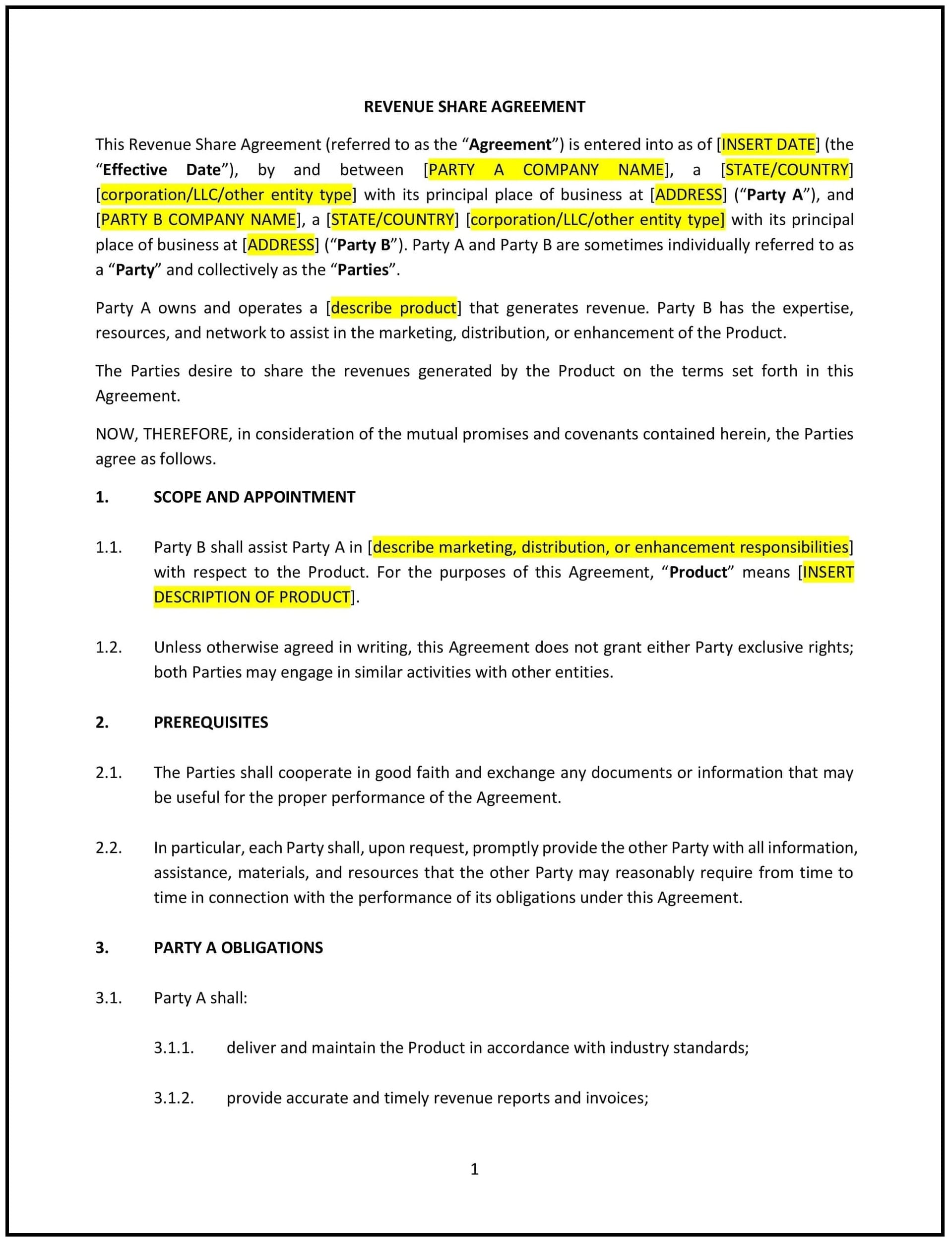 Revenue-Share-Agreement--Texas--1-1