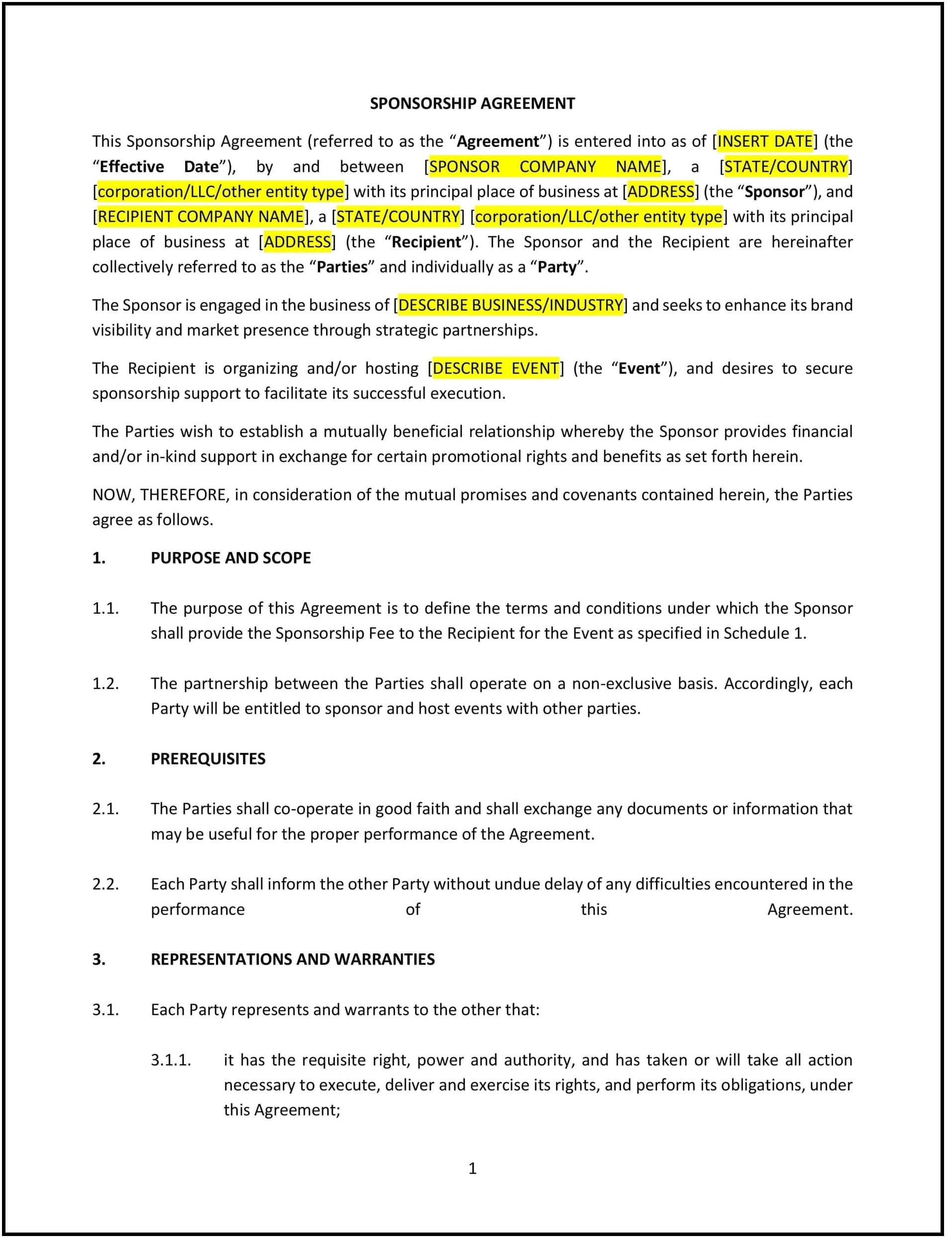 Sponsorship-Agreement--Utah--1-1