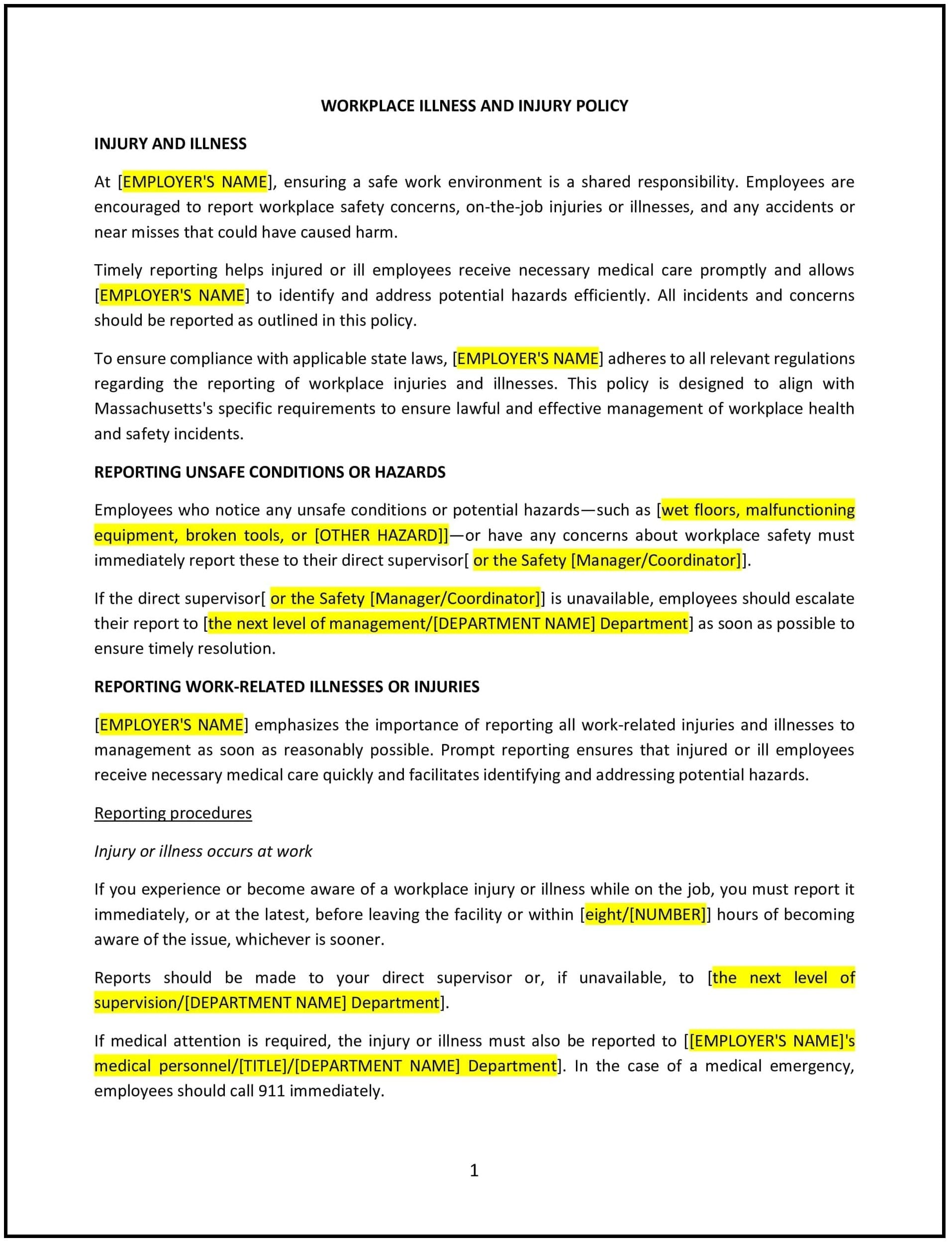 Workplace-Illness-and-Injury-Policy--Massachusetts--1-1