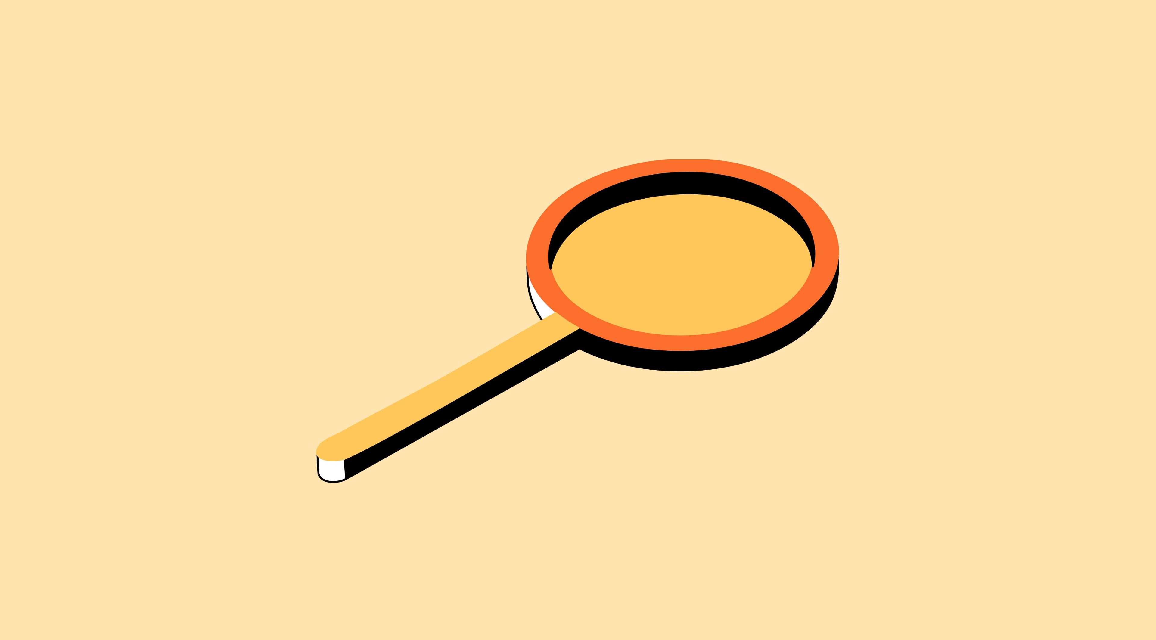 A magnifying glass
