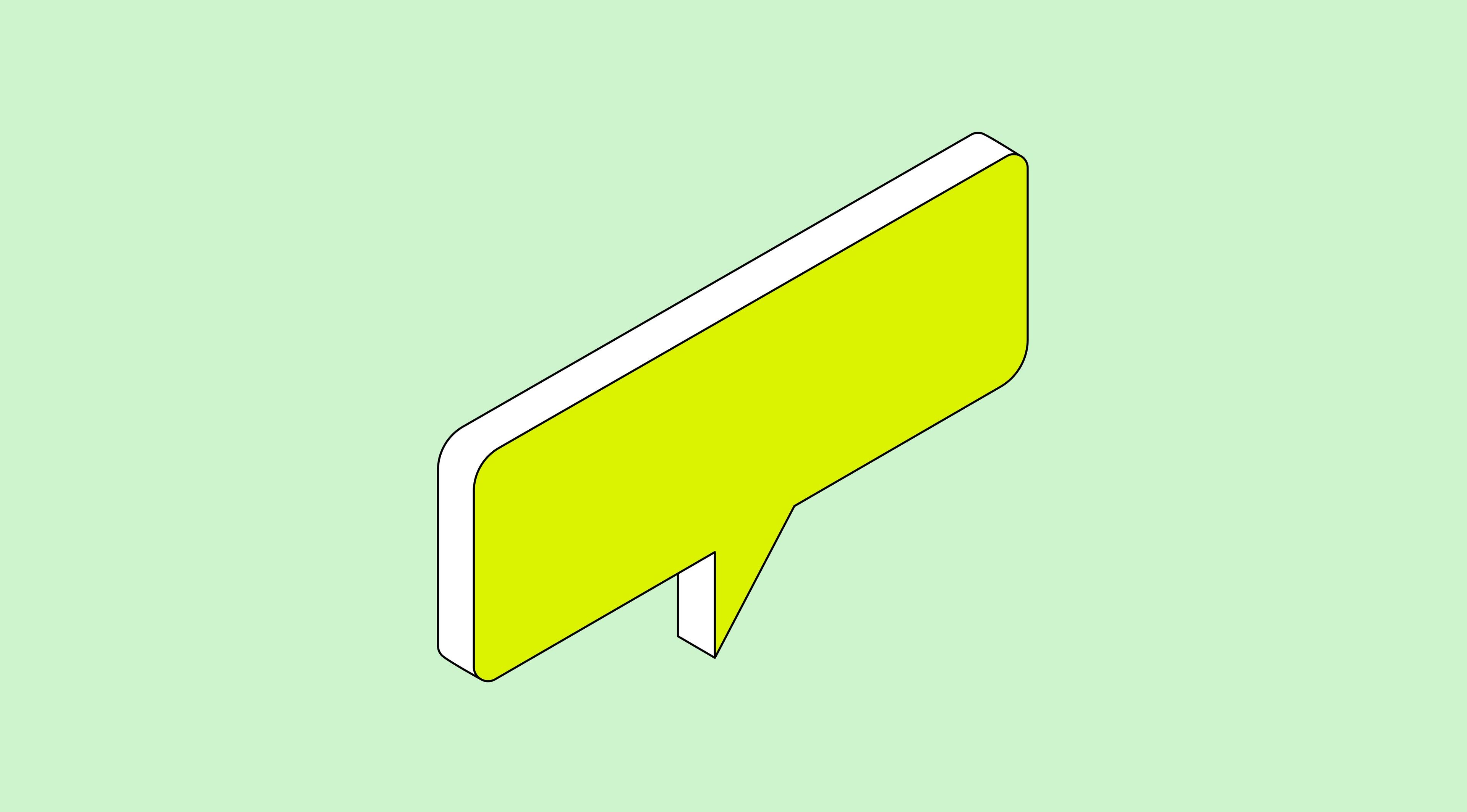 Speech bubble representing oral contracts.