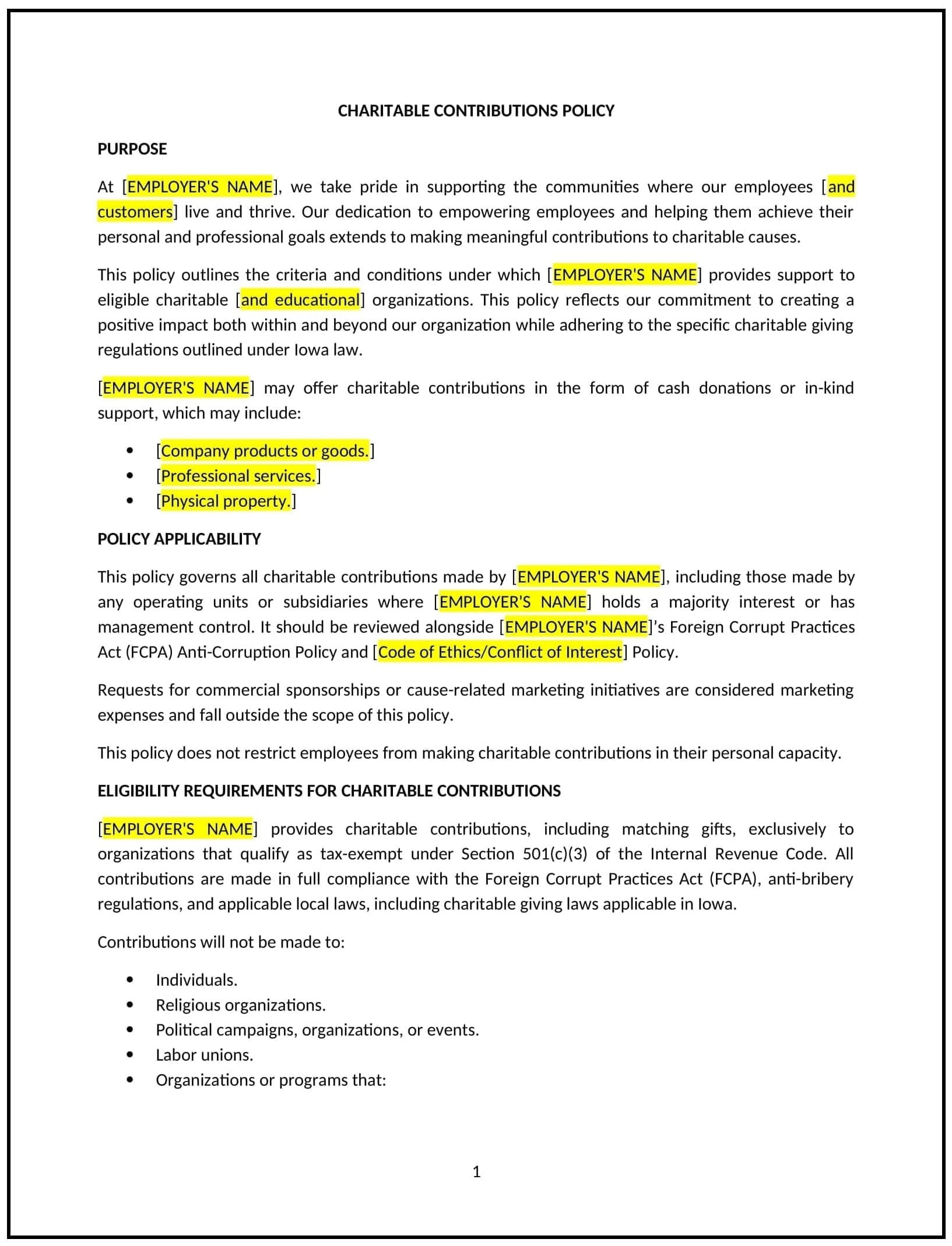 Charitable-Contributions-Policy--Iowa--1-1-1