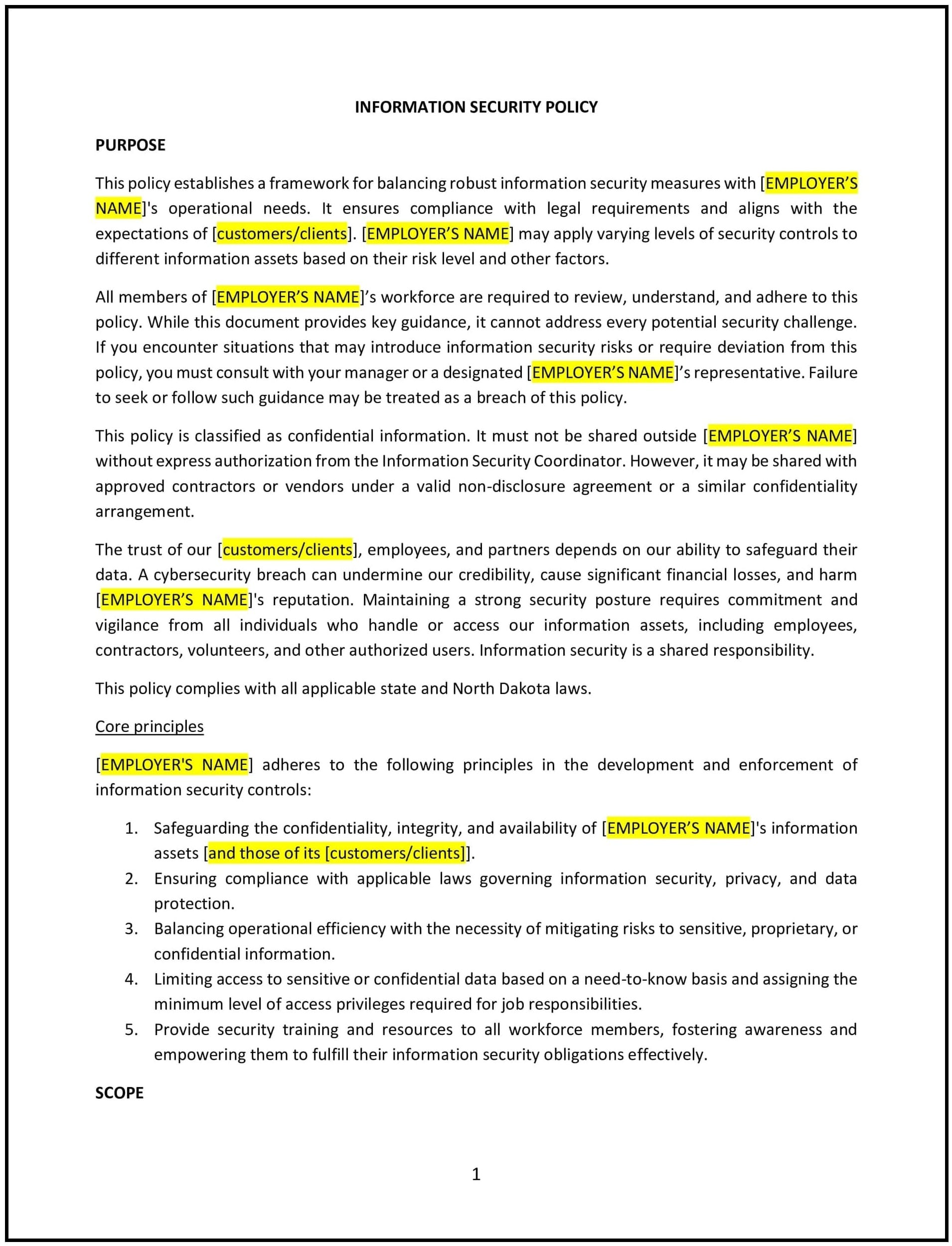 Information-Security-Policy--North-Dakota--1-1