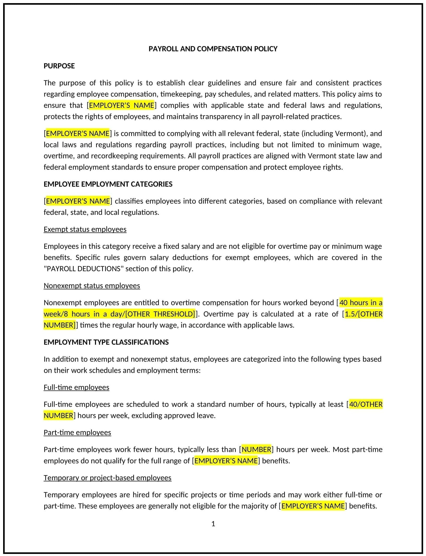 Payroll-and-Compensation-Policy--Vermont--1-1-1