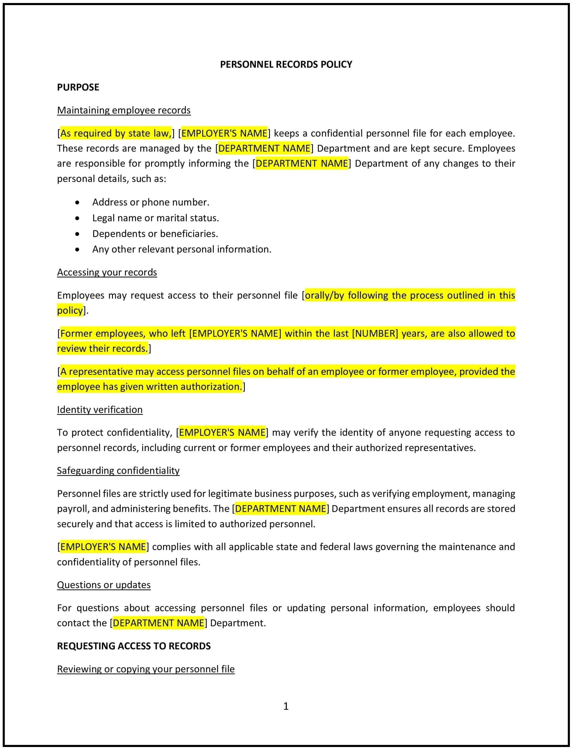 Personnel-Records-Policy--Idaho--1-1