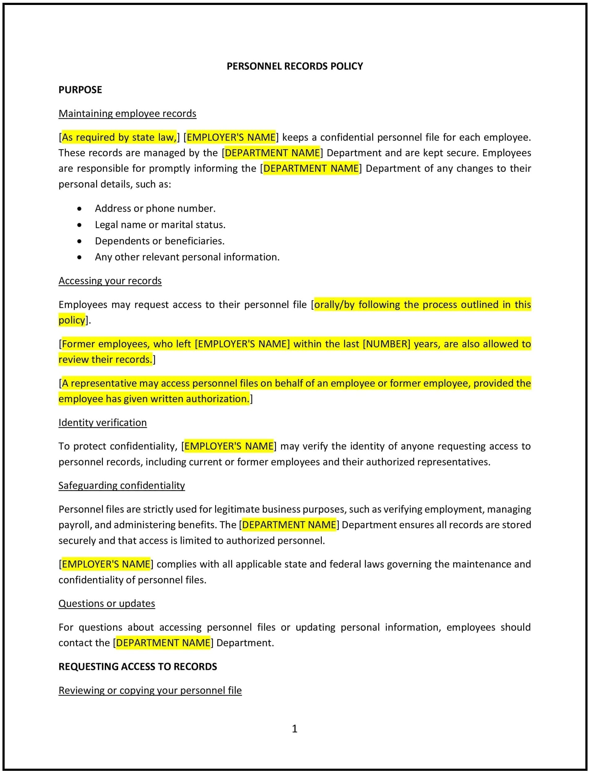 Personnel-Records-Policy--Nevada--1-1