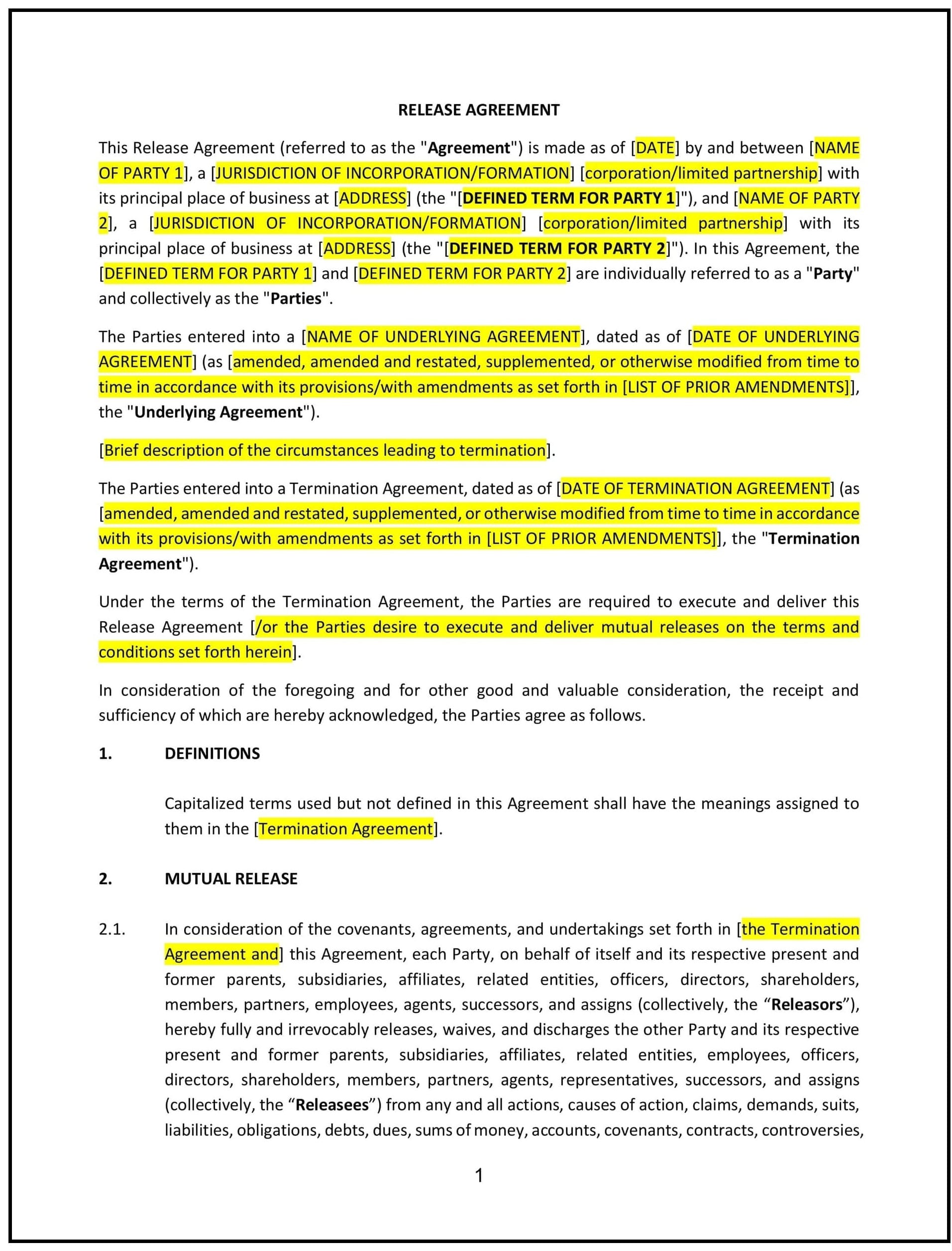 Release-Agreement--Mutual---Arkansas--1-1