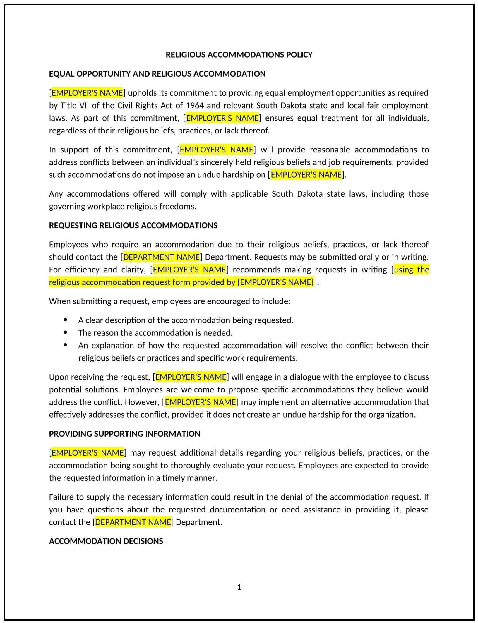 Religious-Accommodations-Policy--South-Dakota--1-1-1