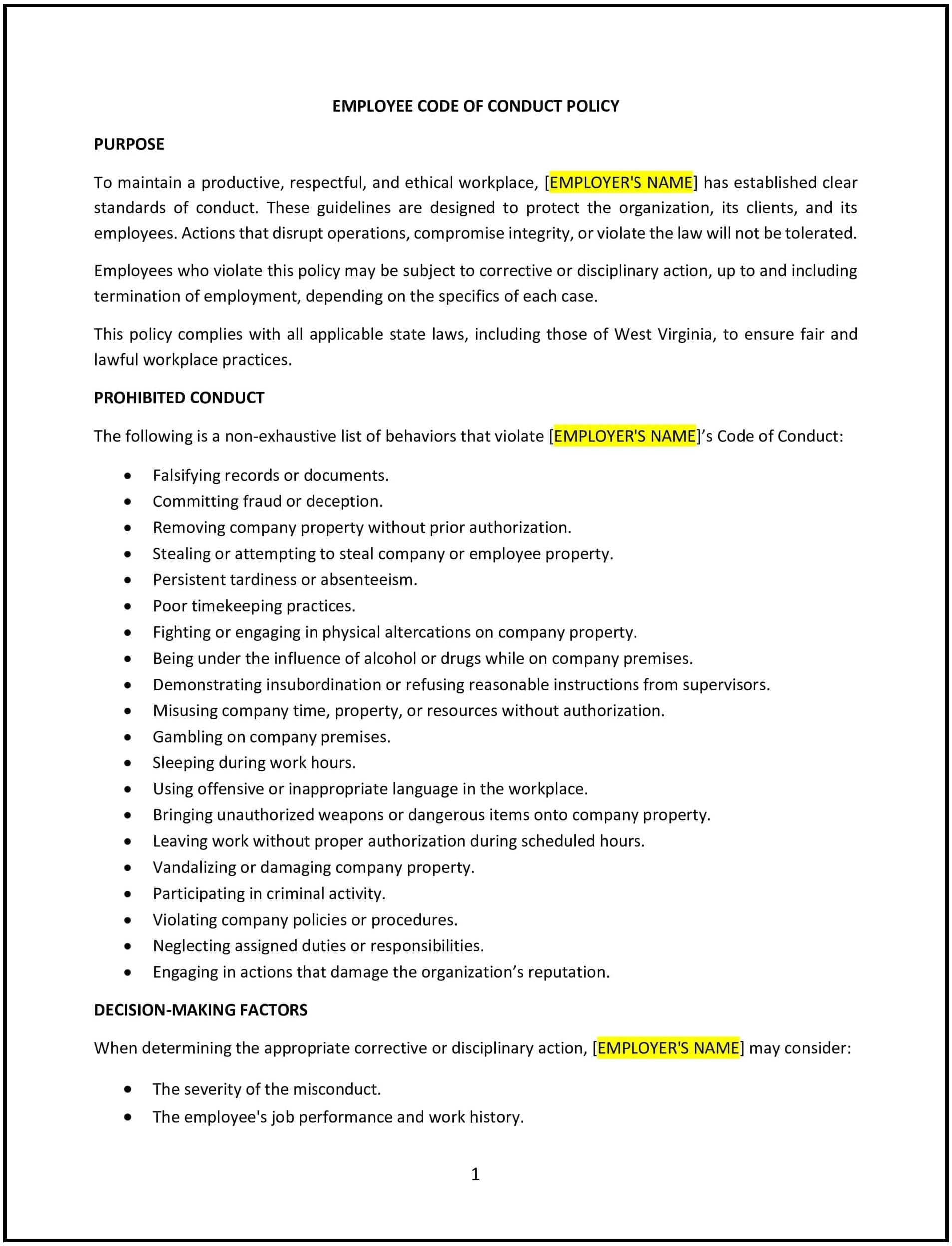 Standards-of-Conduct-Policy--West-Virginia--1-1