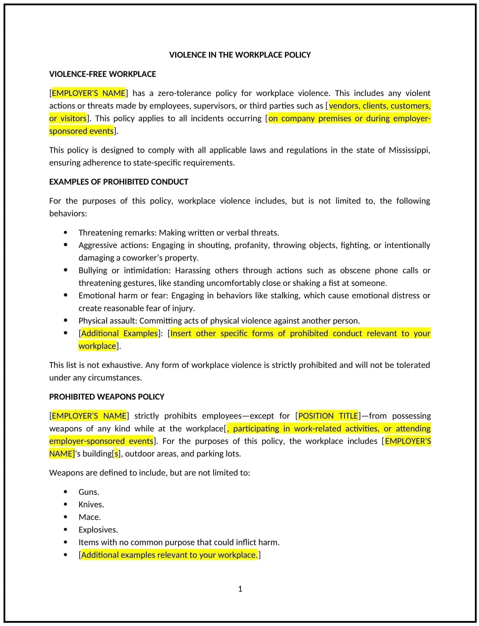 Violence-in-the-Workplace-Policy--Mississippi--1-1-1