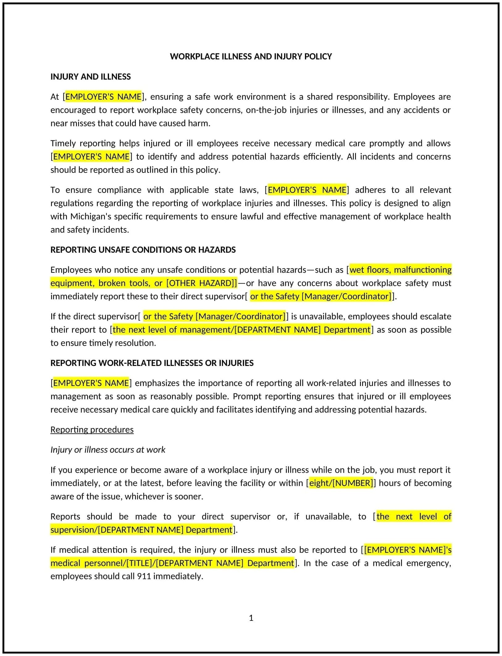 Workplace-Illness-and-Injury-Policy--Michigan--1-1-1