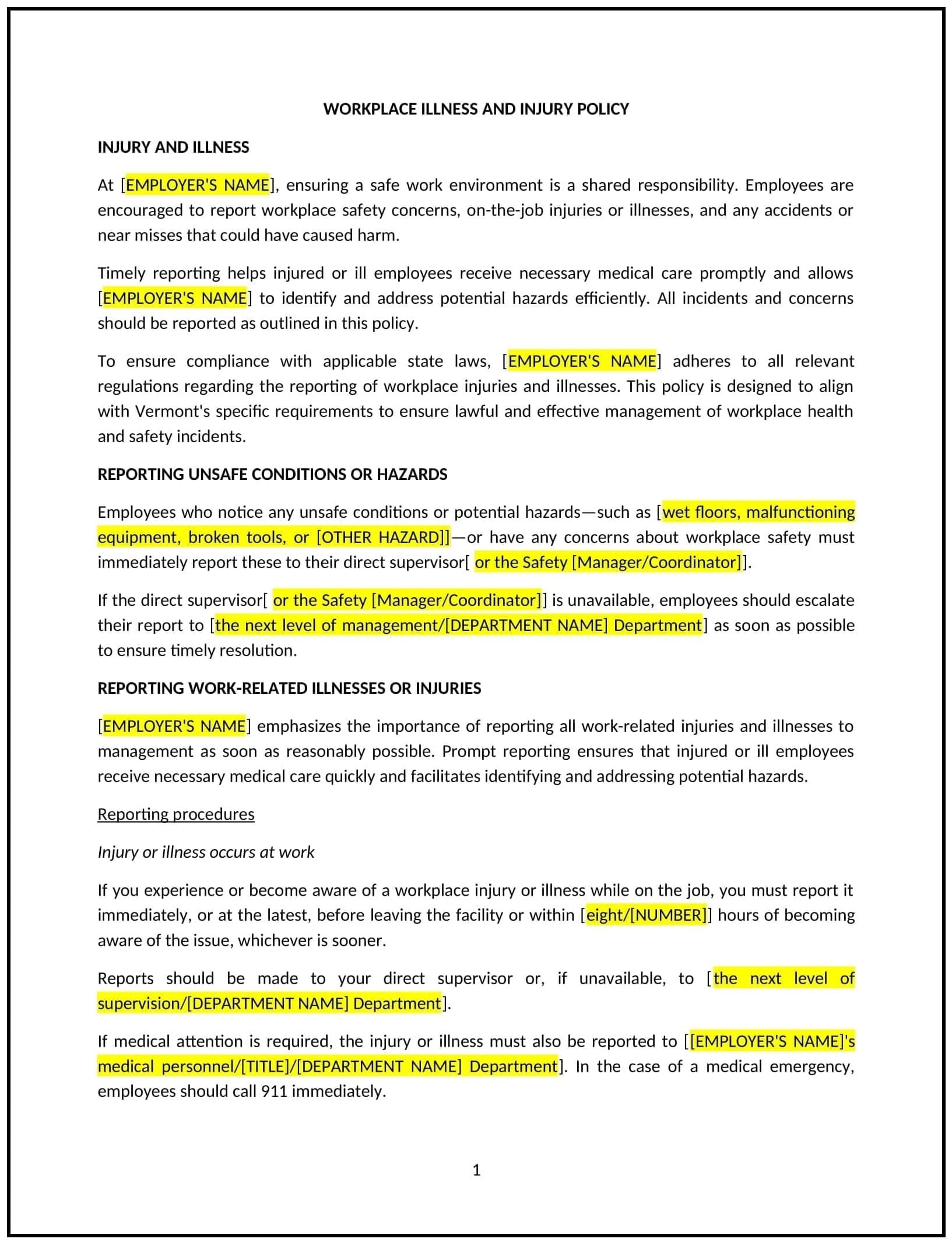 Workplace-Illness-and-Injury-Policy--Vermont--1-1-1