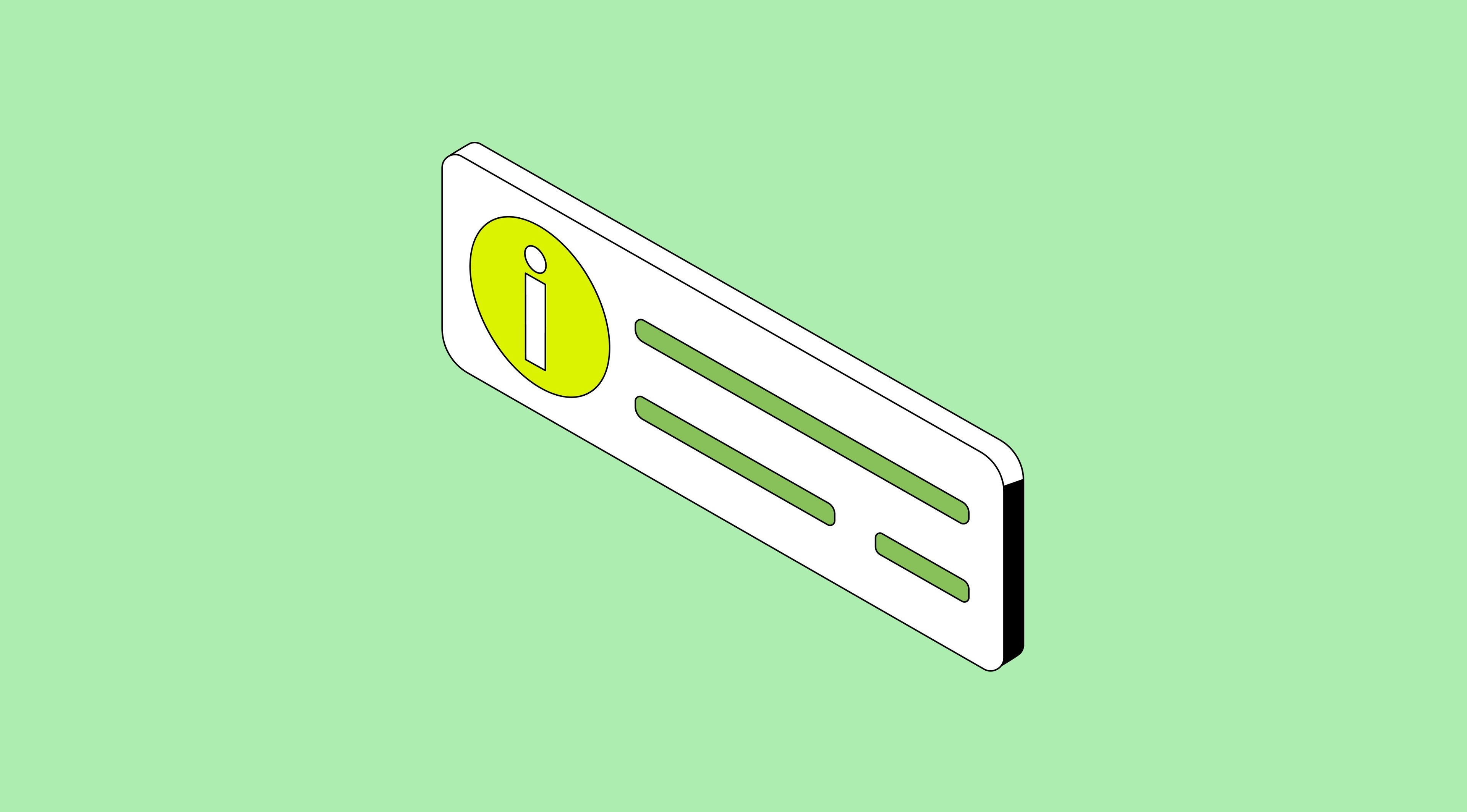 Information card