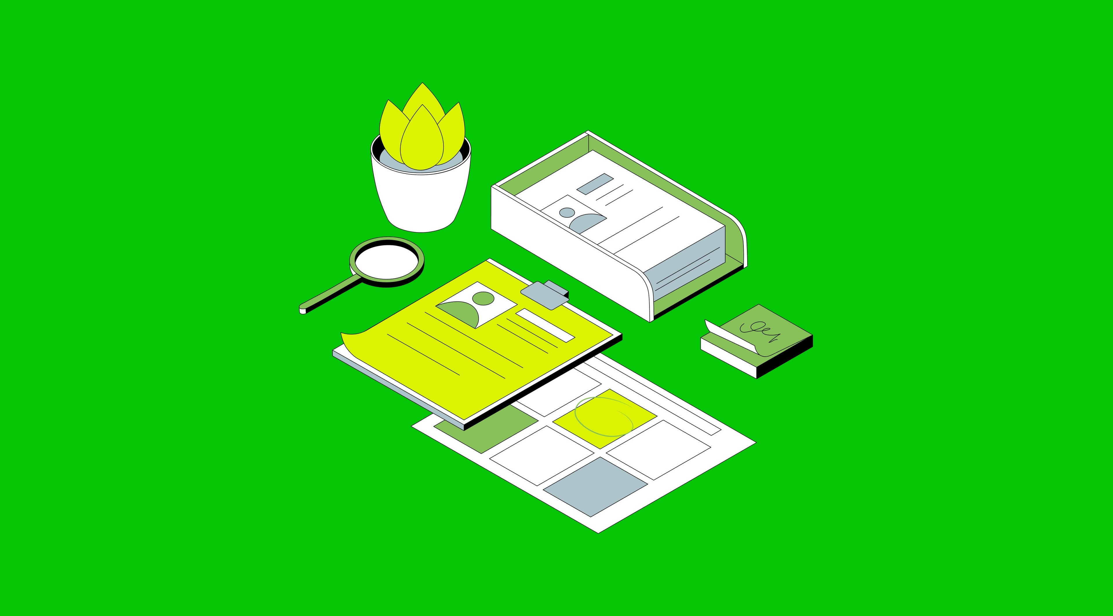 Some items on a desk