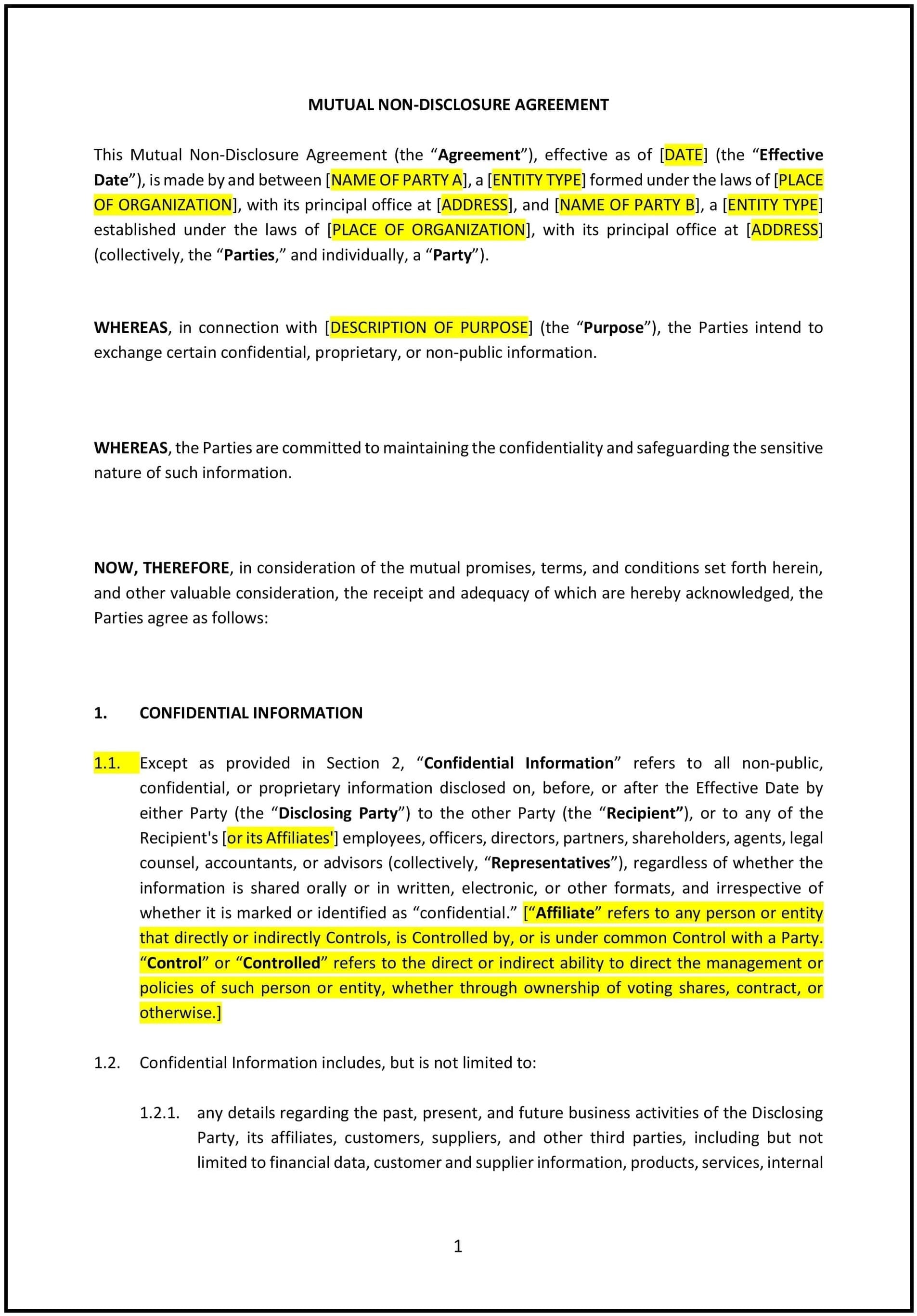 Non-Disclosure Agreement (Mutual) (Minnesota): Free template