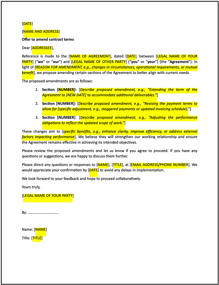 letter-to-amend-contract-terms-free-template