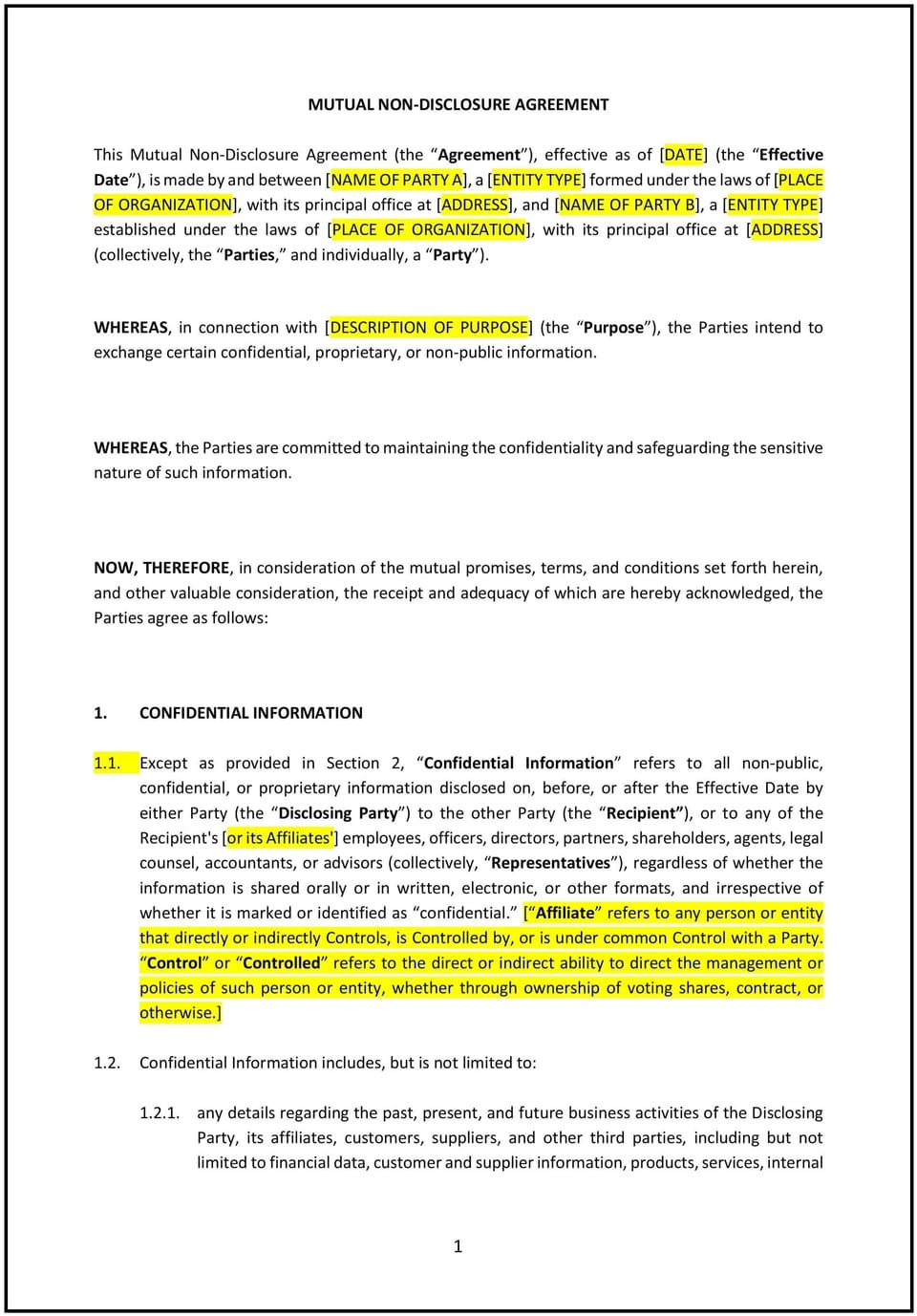 Non-Disclosure Agreement (Mutual) (Minnesota): Free template