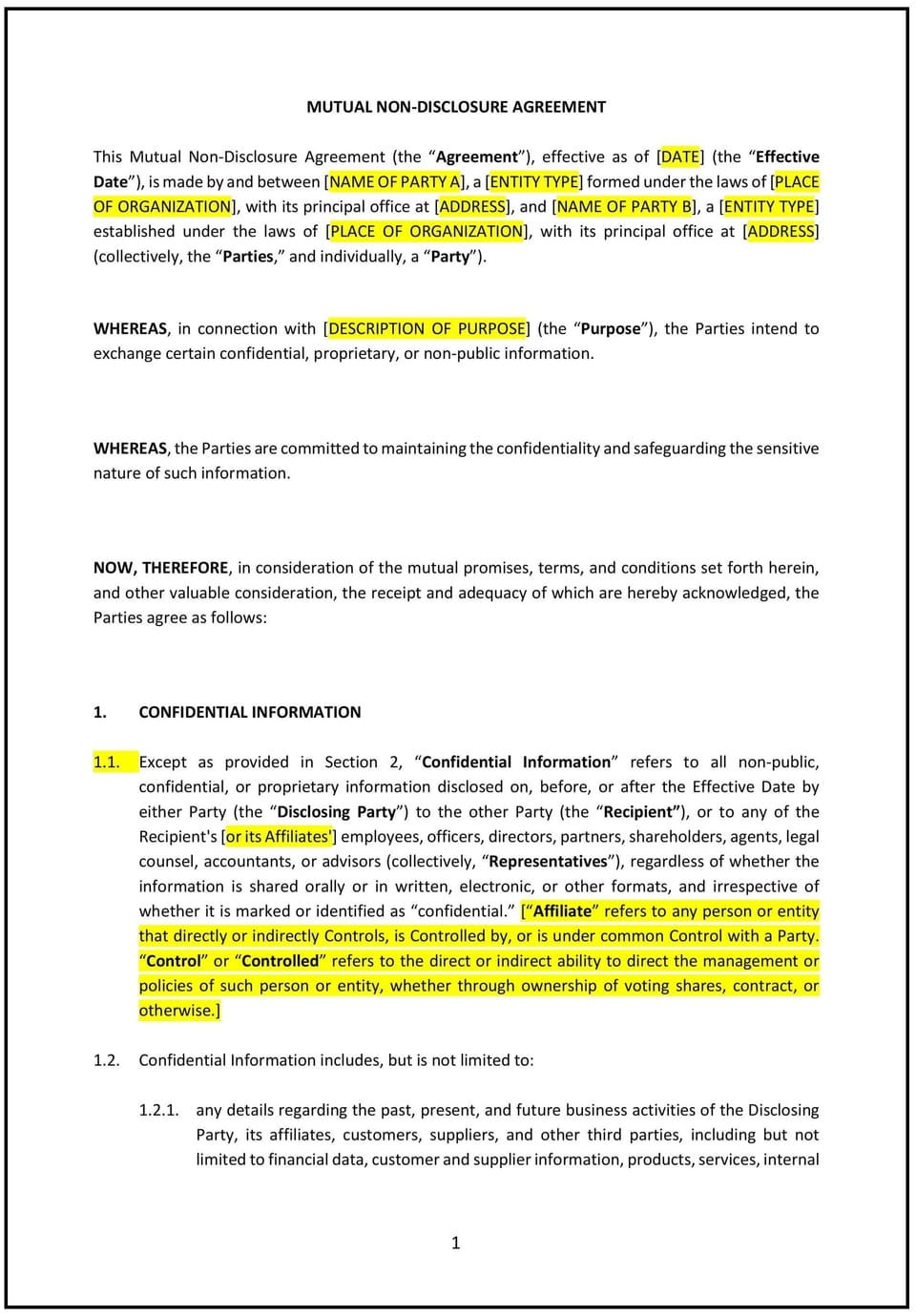 Non-Disclosure Agreement (Mutual) (Texas): Free template
